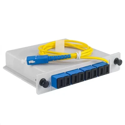 1x8 SC UPC PLC プラグイン スプリッター